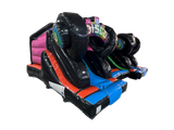 18x15ft Unicorn vs Dinosaur Double Slide Combi