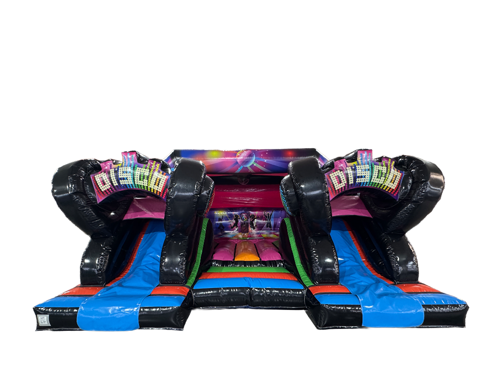 18x15ft Unicorn vs Dinosaur Double Slide Combi