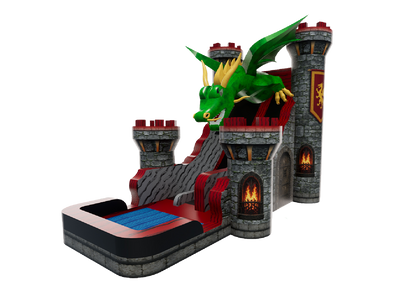 22ft Medieval Dragon Slide