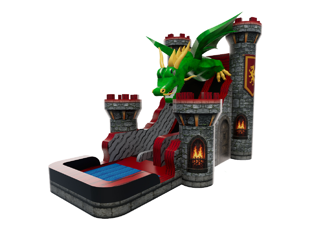 22ft Medieval Dragon Slide