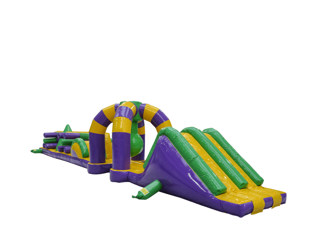 Piscine gonflable Double Trouble violette et jaune de 15m