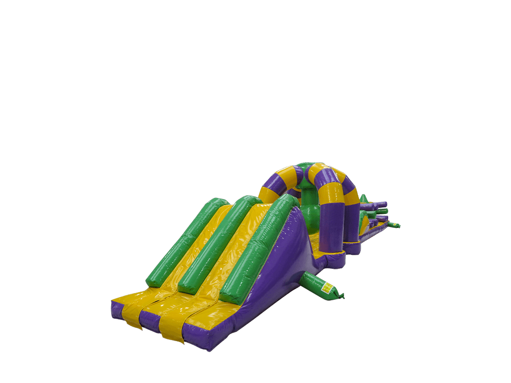 Piscine gonflable Double Trouble violette et jaune de 15m