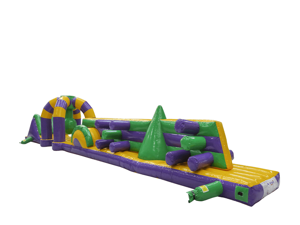 Piscine gonflable Double Trouble violette et jaune de 15m