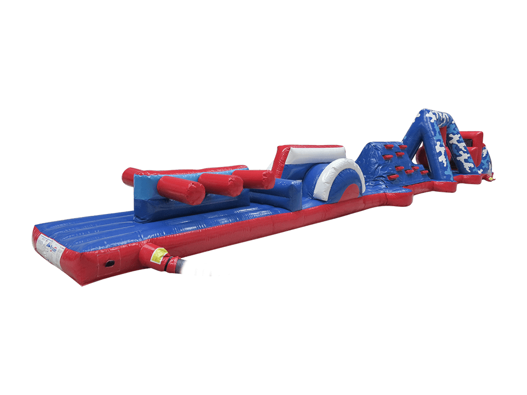 18m Commando Run 1.5m Slide Pool Inflatable