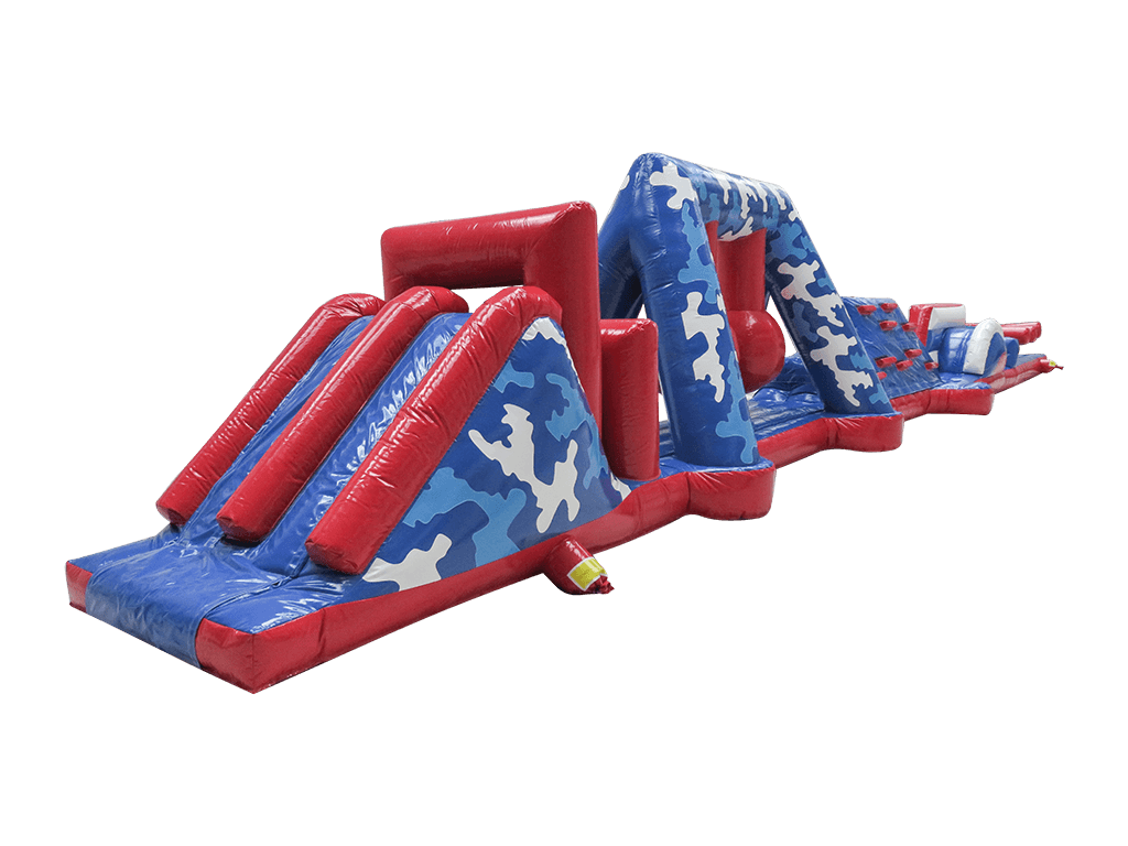 18m Commando Run 1.5m Slide Pool Inflatable
