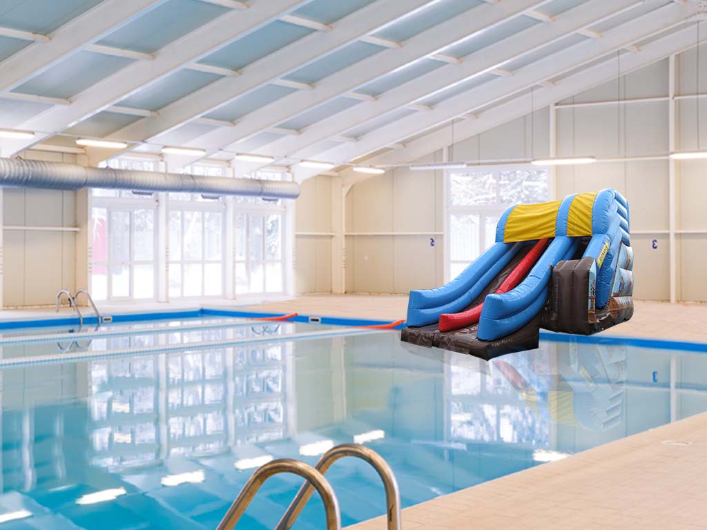 Auf und Ab Piratenschatz Pool Wasserrutsche