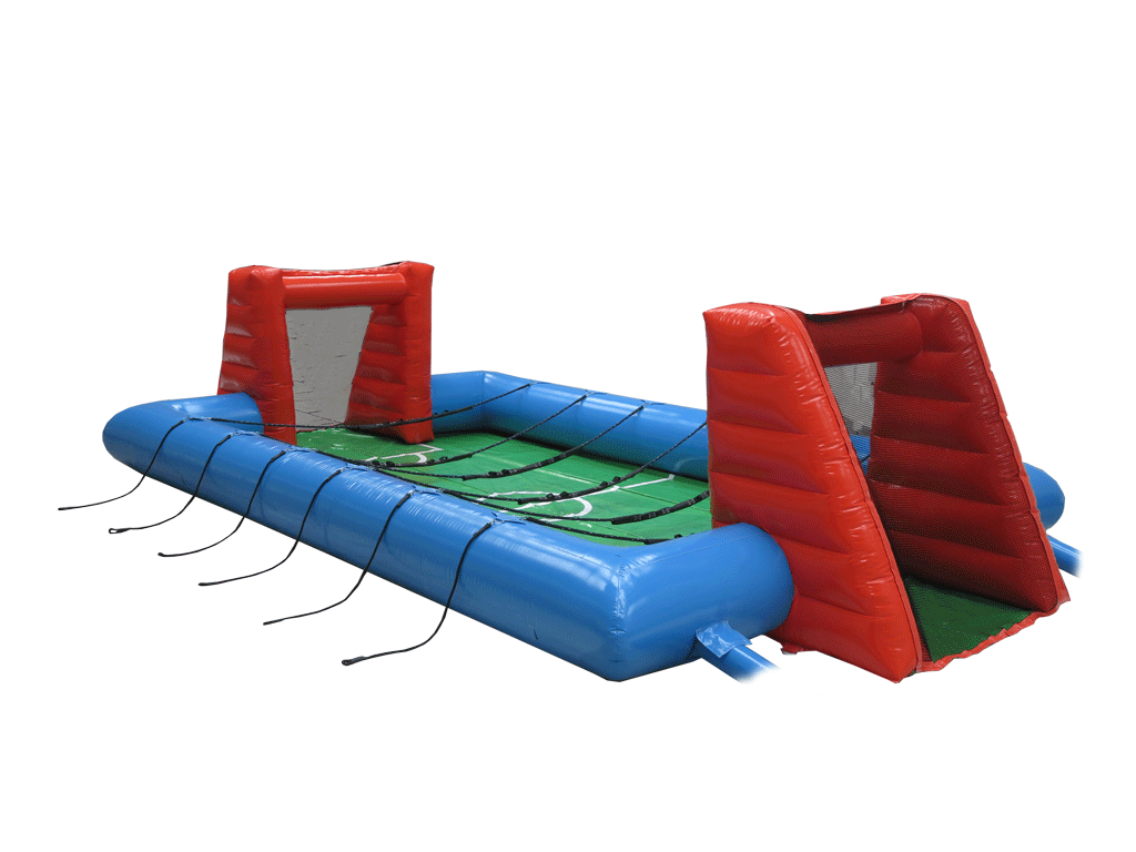 6-A-Side Human Table Football Inflatable with Ropes and Ground Sheet