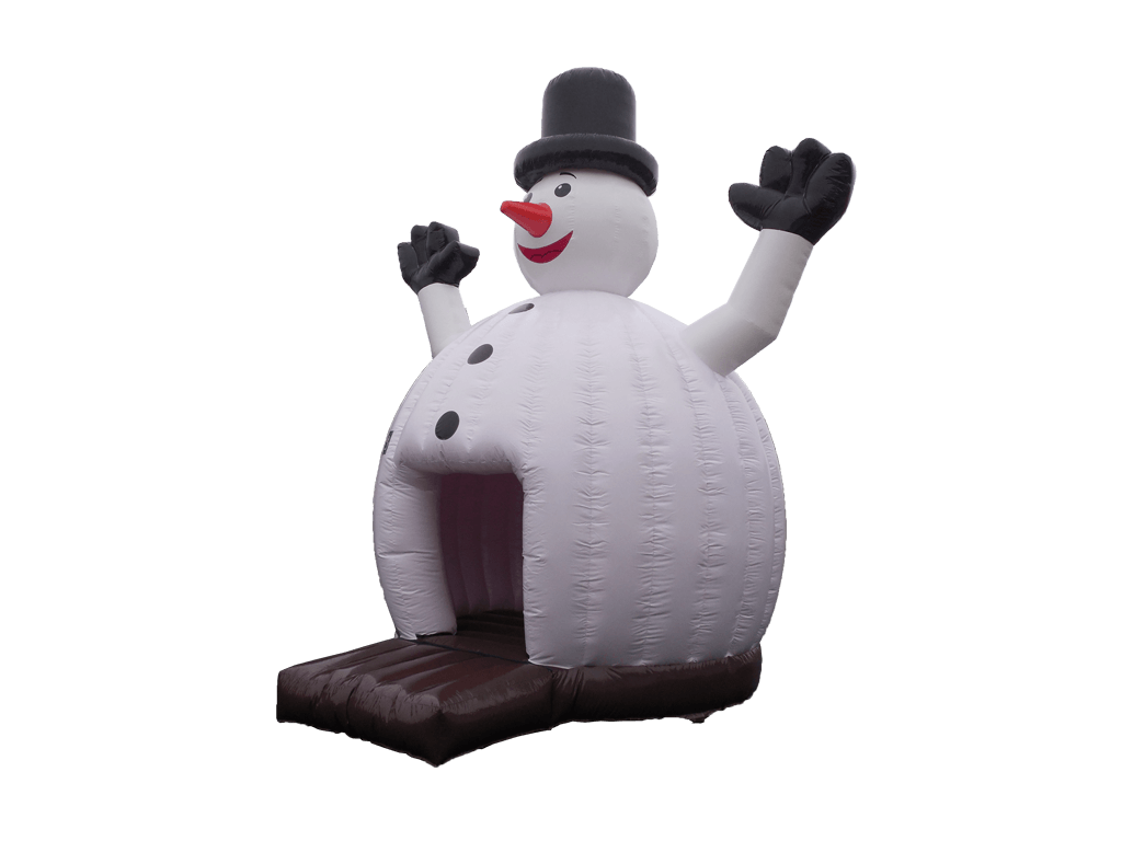 5,5x5,8m Schneemann Kuppel-Hüpfburg