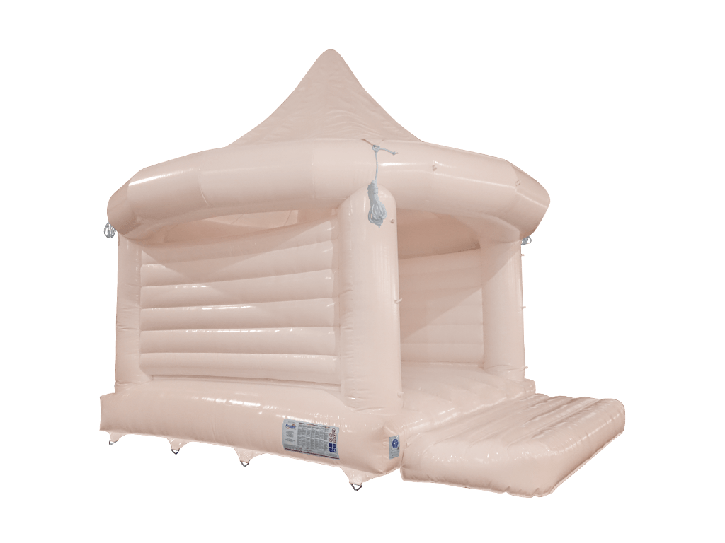 6.7x6.1m Pastel Perzik Carrousel Springkussen