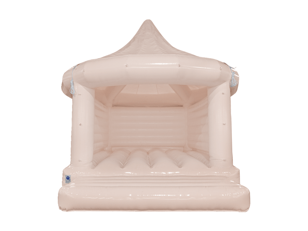 6.7x6.1m Pastel Peach Carousel Bouncer - Disco Ready