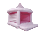 6,7x6,1m Pastellrosa Karussell-Hüpfburg