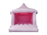 6,7x6,1m Pastellrosa Karussell-Hüpfburg