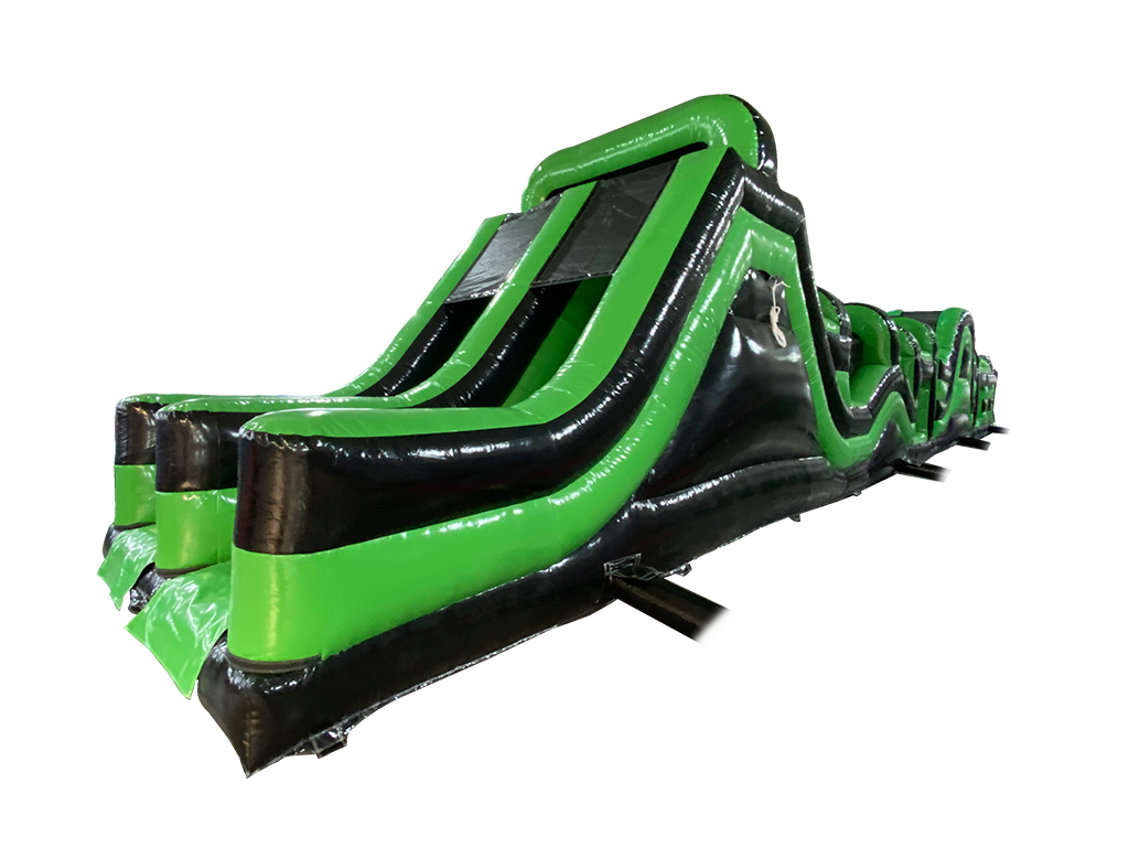 Black & Green Boot Camp Challenge with Dual Slides