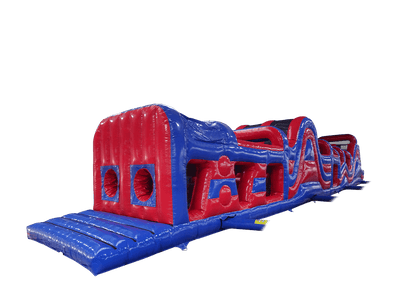 Red & Blue Boot Camp Challenge with Dual Slides