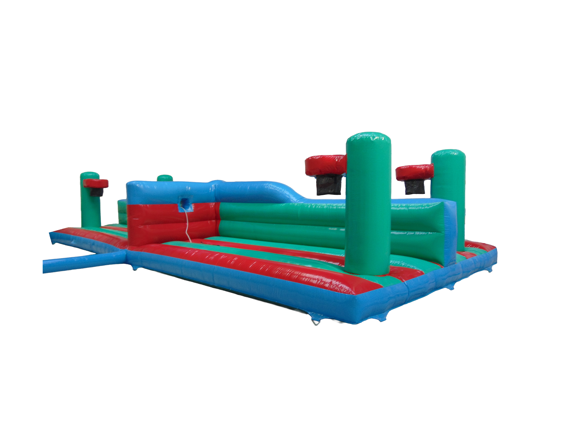 5.2x11.8m Dual Lane Equalizer with Basketball Hoops