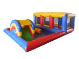 Spielzone mit Hüpfbett & Überdachtem Ball Teich