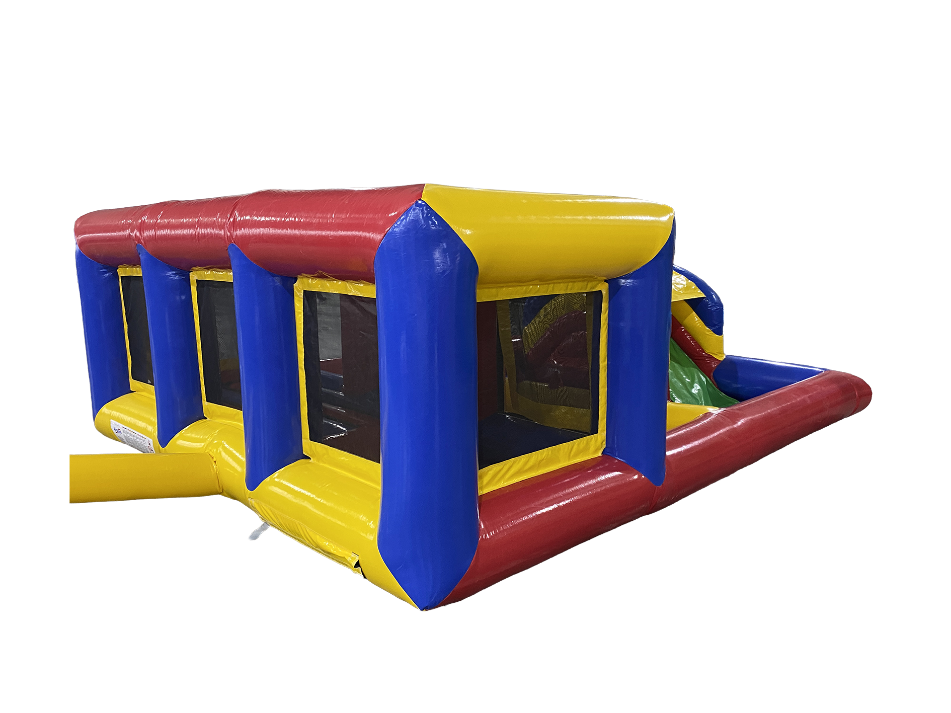 Spielzone mit Hüpfbett & Überdachtem Ball Teich