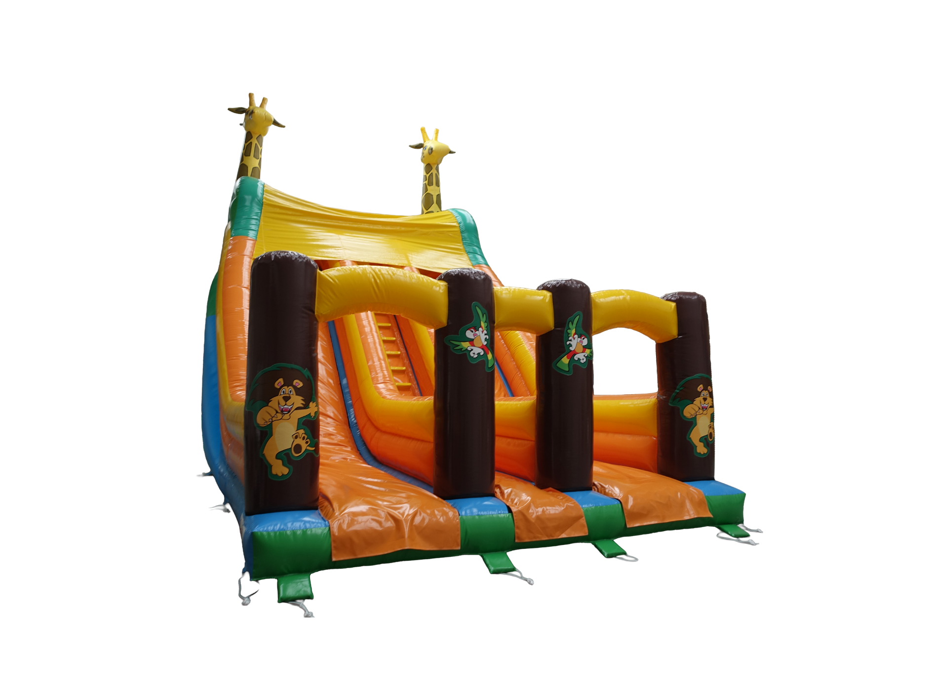 4m Platform Giraffe Double Slide