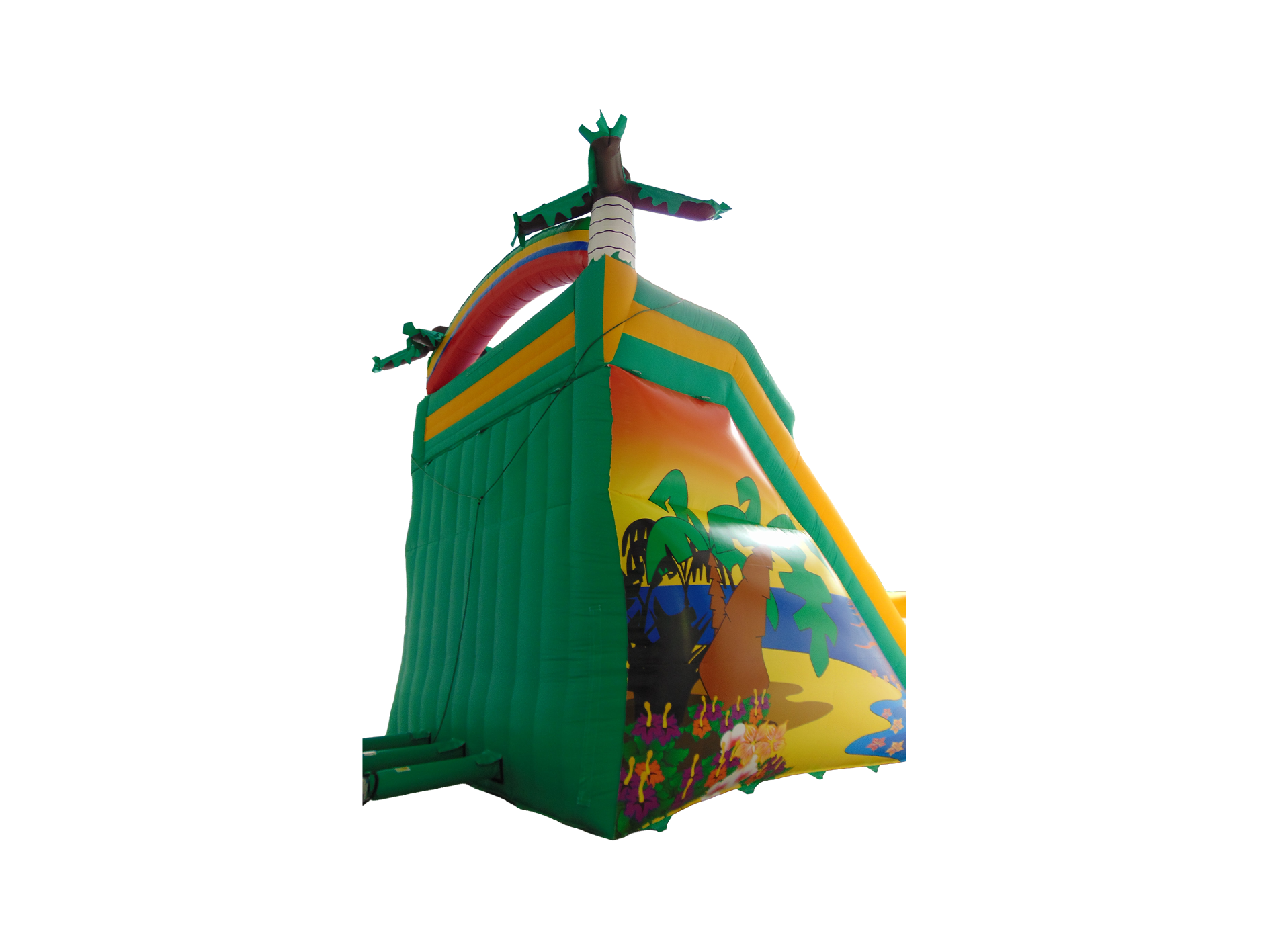 Tropical Slide with Palm Trees
