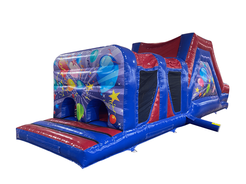 1 Part Blue & Red Party Energy Assault Course For Sale