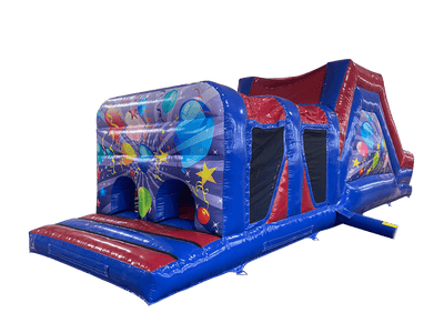 1 Part Blue & Red Party Energy Assault Course For Sale
