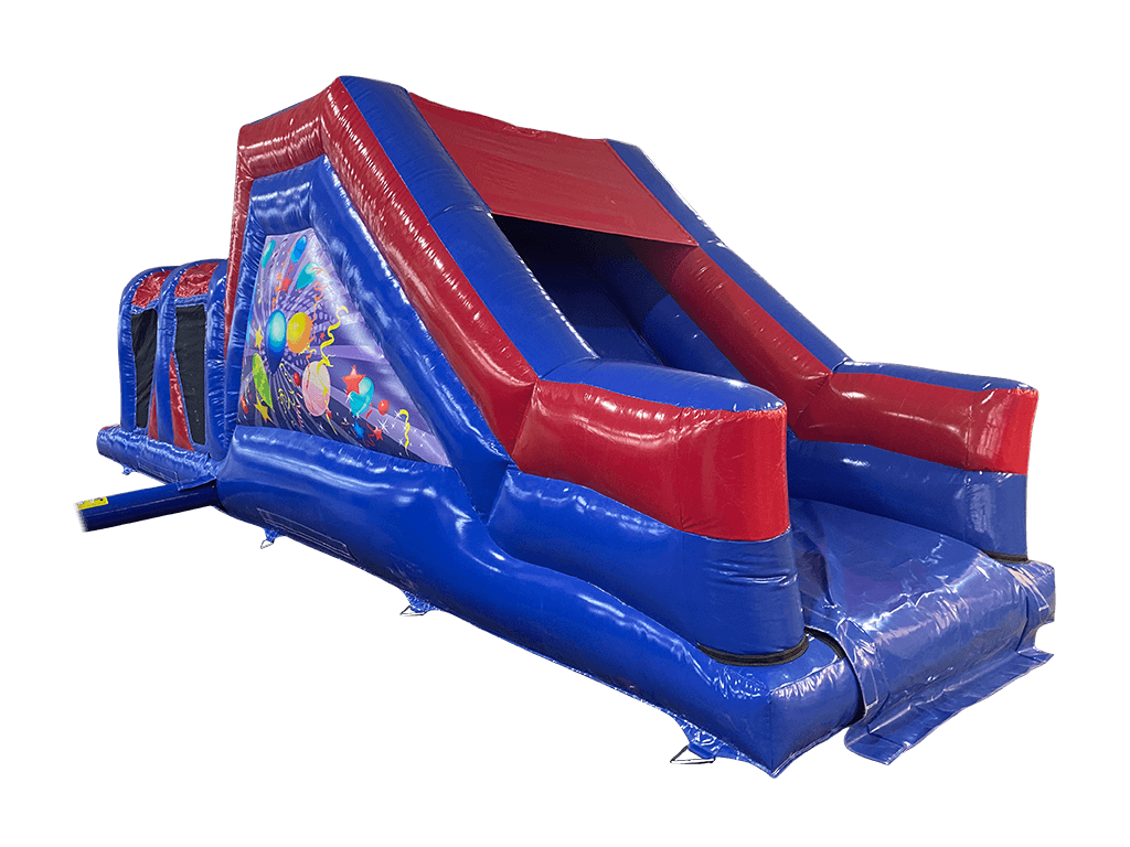 1 Part Blue & Red Party Energy Assault Course For Sale