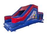 1 Part Blue & Red Party Energy Assault Course For Sale