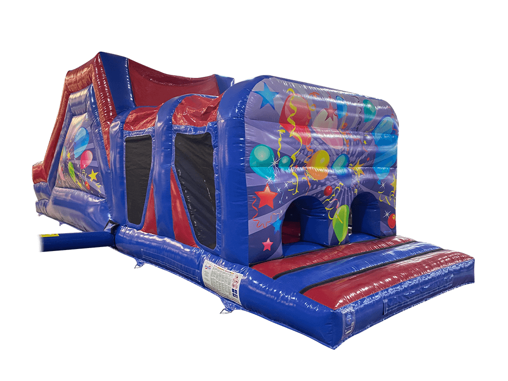 1 Part Blue & Red Party Energy Assault Course For Sale