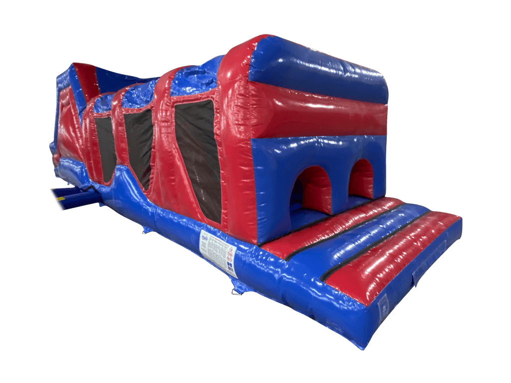 2 Part Red & Blue Energy Assault Course For Sale