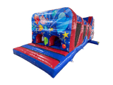 Blauwe & Rode 2 Delig Feest Energie Hindernisbaan