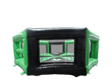 Cama de Parede em Rede Preto e Verde de 7,4m Last One Standing com Mecanismo Duplo