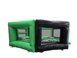 Cama de Parede em Rede Preto e Verde de 7,4m Last One Standing com Mecanismo Duplo