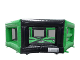 Cama de Parede em Rede Preto e Verde de 7,4m Last One Standing com Mecanismo Duplo