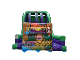 15ft Platform Jungle Slide with Front Wall