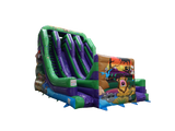 15ft Platform Jungle Slide with Front Wall