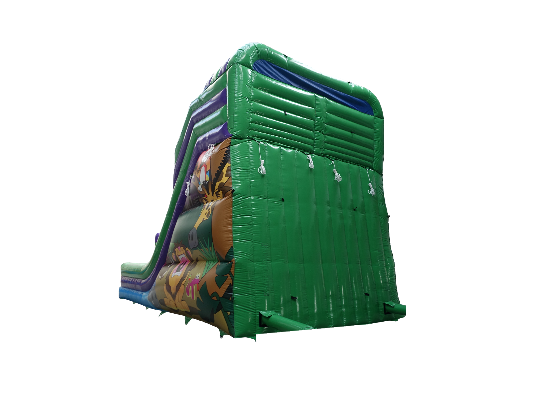 15ft Platform Jungle Slide with Front Wall