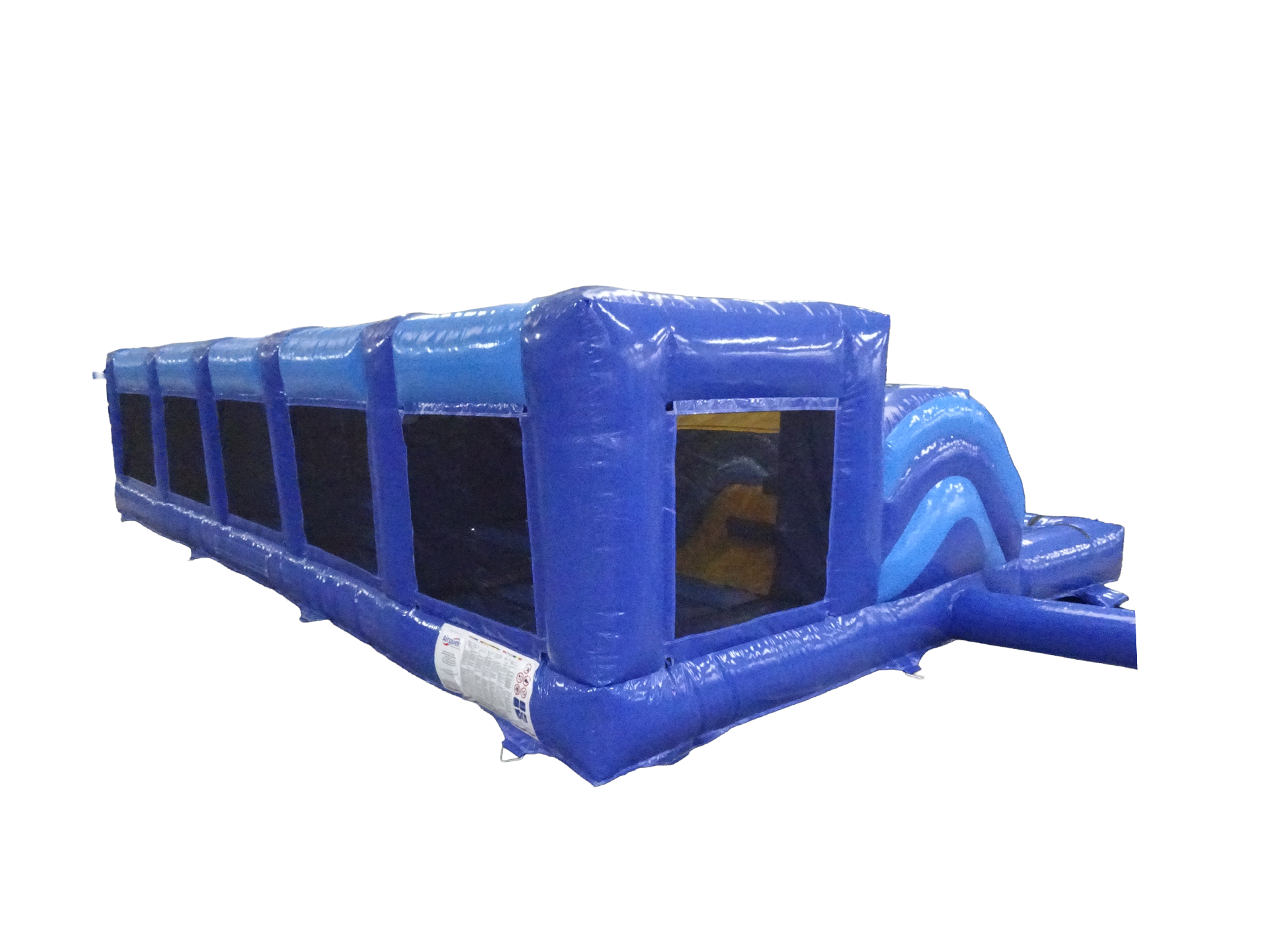 Large Blue Playzone with Roofed Ball Pond & Bouncing Bed