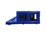 Large Blue Playzone with Roofed Ball Pond & Bouncing Bed