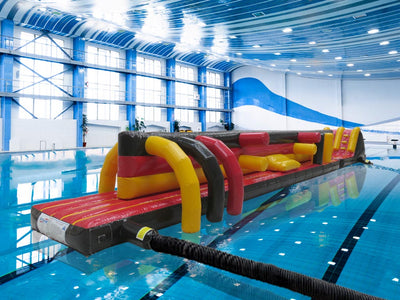 15m Zwillingsbahn 1,5m Rutschen-Pool aufblasbar