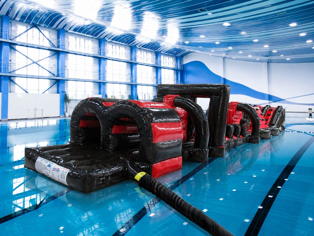 15m Red & Black Xterminator Pool Inflatable