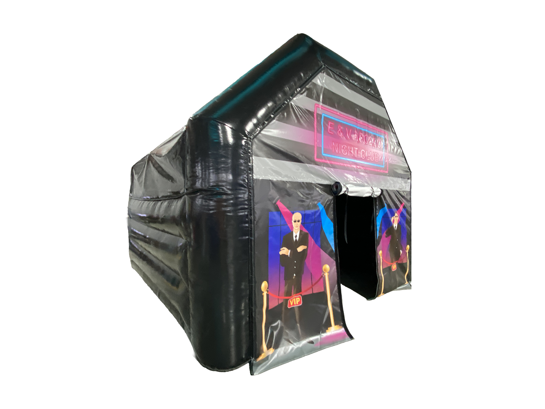 Boîte de nuit gonflable 4,5x4,5m - Prête pour disco