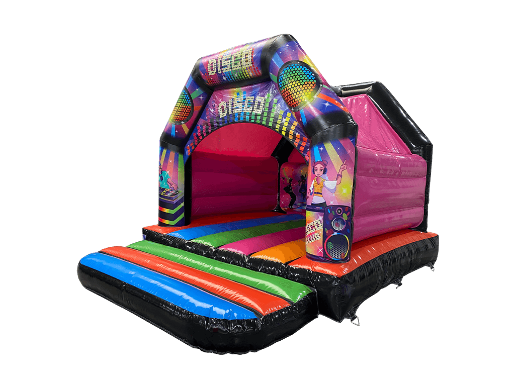 5x4m Multikleurige Disco A Frame met Vizier - Disco Klaar