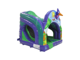 2.5m Platform Dinosaur Curved Play and Slide - Disco Ready