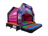Estrutura em A Multicolorida Disco 4,5x4,5m - Pronta para Disco