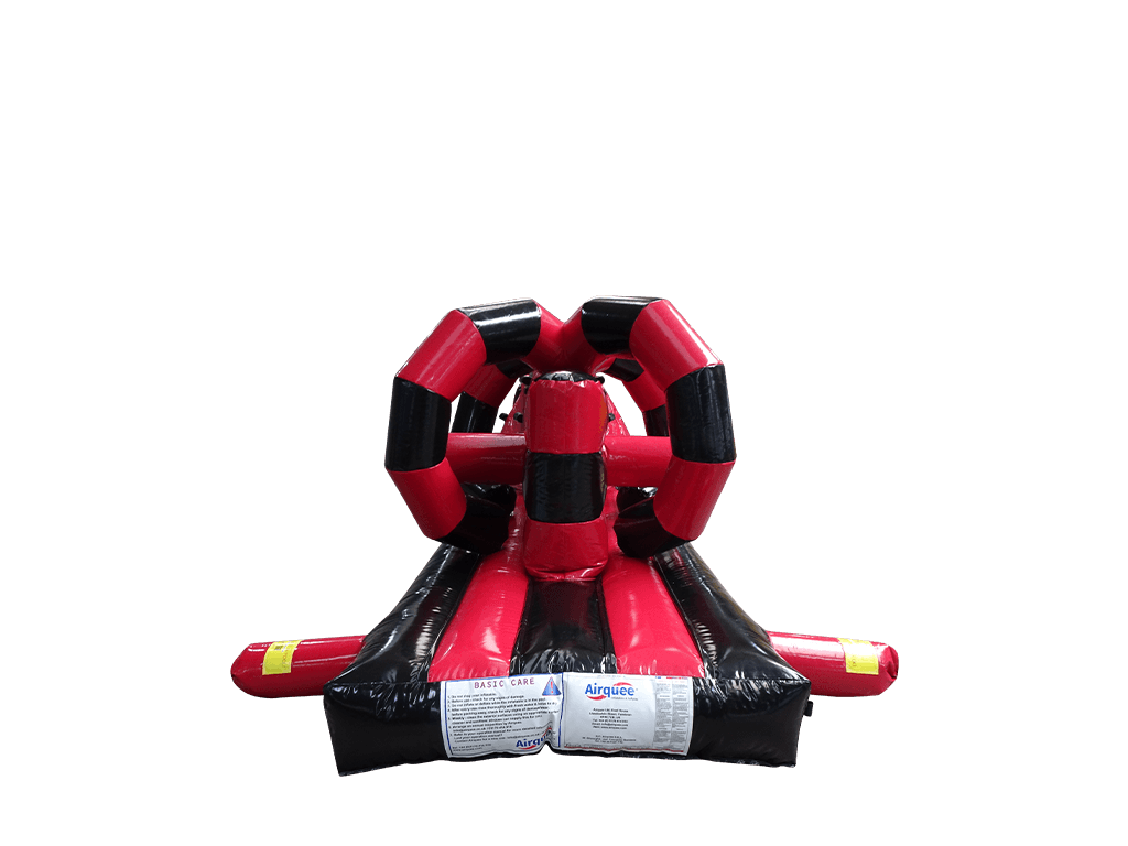 Piscine gonflable tourbillonnante rouge et noire de 15 m