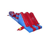 Inflable de piscina giratoria azul y rojo de 15 m
