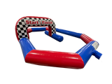 Circuit de voitures Didi rouge et bleu 6x4,5 m  