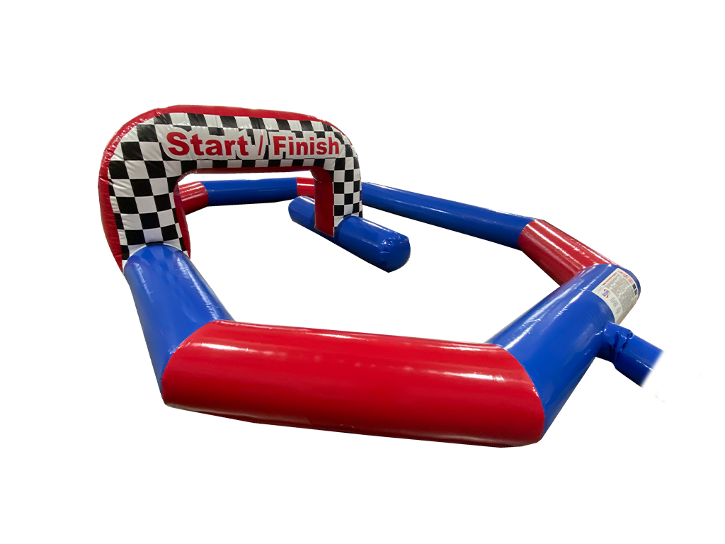 Circuit de voitures Didi rouge et bleu 6x4,5 m  