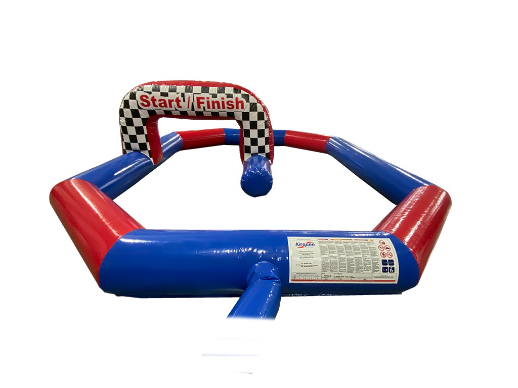 Circuit de voitures Didi rouge et bleu 6x4,5 m  