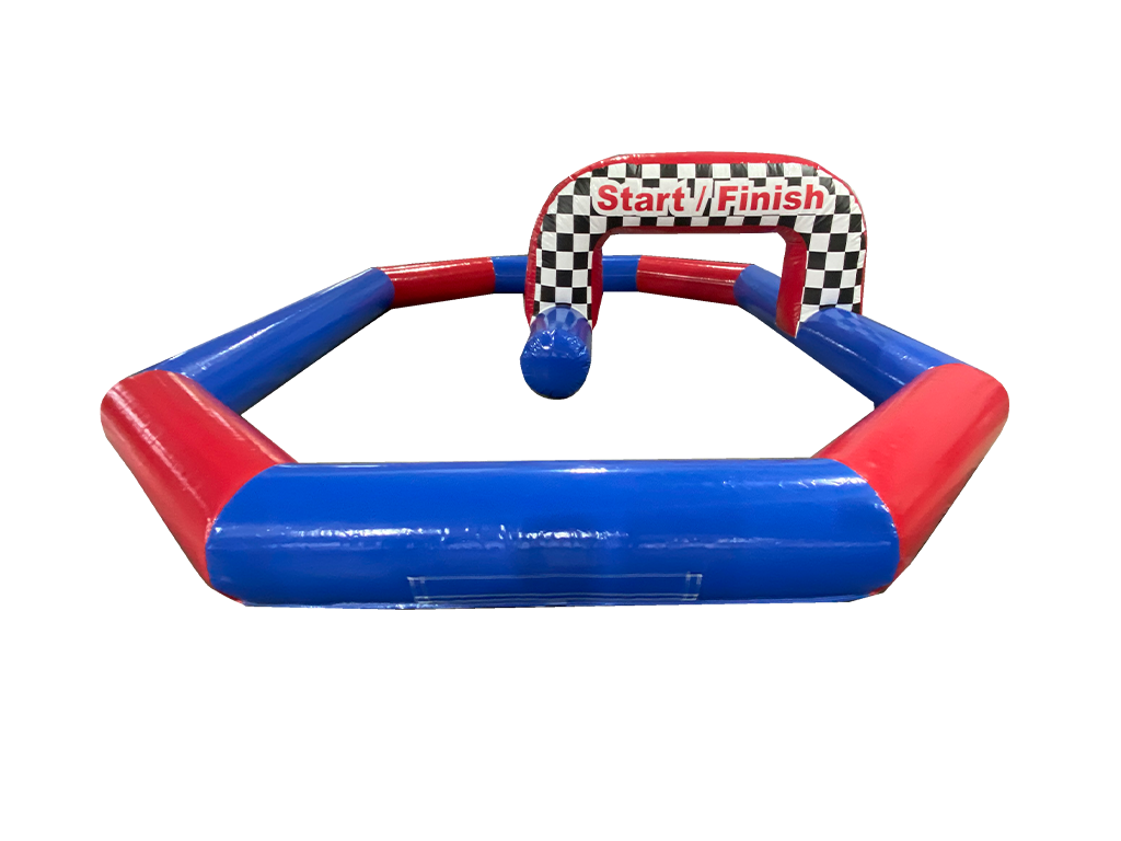 Circuit de voitures Didi rouge et bleu 6x4,5 m  